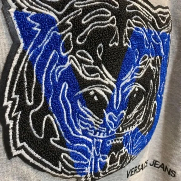 Versace Jeans Sweatshirt Gray Unisex - Size S